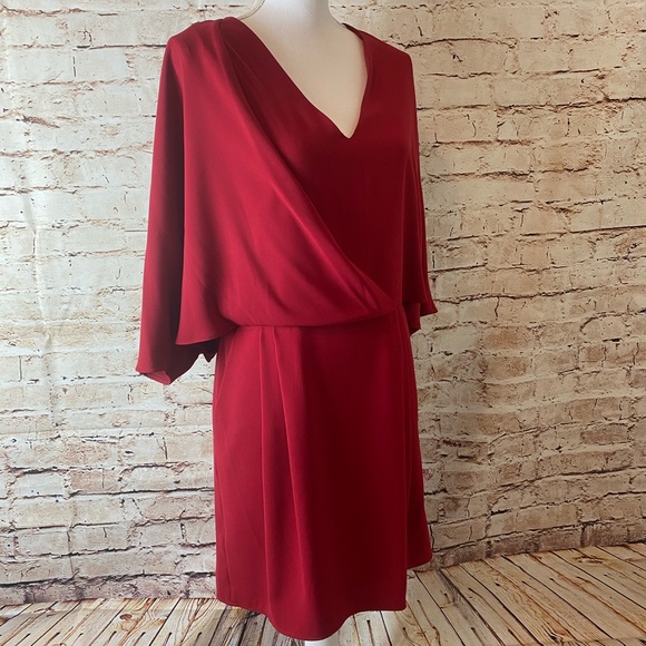 NWT Halston Heritage Drape Dolman A Line Dress - Picture 3 of 13